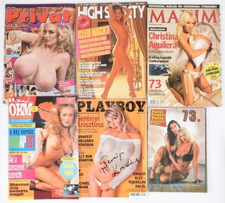 6 db vegyes erotikus magazin