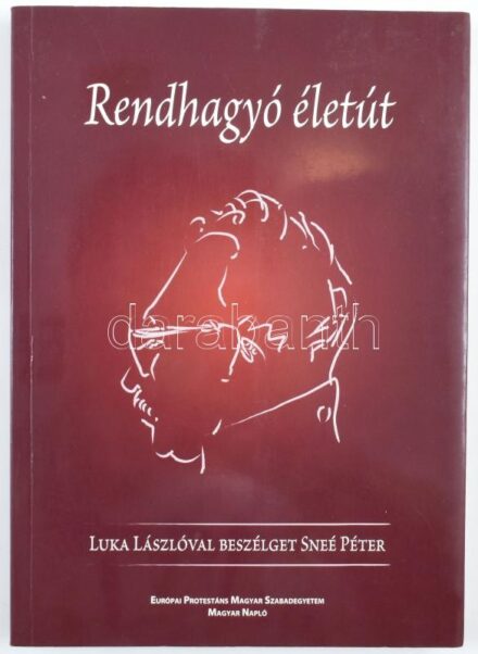 Rendhagyó életút. Luka Lászlóval beszélget Snée Péter. Szerk.: Balla Bálint. Basel-Bp.,2005,Európai Protestáns Magyar Szabadegyetem - Magyar Napló. Kiadói papírkötés.