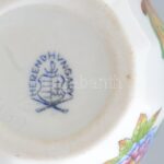 Herendi Viktória mintás váza. Kézzel festett, jelzett, hibátlan. 13 cm - Image 3