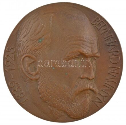 Németország 1982. 'Bernhard Naunyn 1839-1925 / Mindenki a saját részlegéért és együtt az egészért' német patológus kétoldalas emlékplakettje (97mm) T:1- patina Germany 1982. 'Bernhard Naunyn 1839-1925 / Everyone for their own