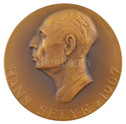 Csehszlovákia 1968. 'Hans Selye (Selye János) 1907 / BRUNENSIS FACULTAS MEDICA - STRESS SYNDROMUS ADAPTATIONIS GENERALIS NECROSES CORDIS GALCIPHYLAXIS' kétoldalas bronz emlékérem. Szign.: V. Duchackova (60mm) T:1,1- Czechoslovakia 1968. Hans