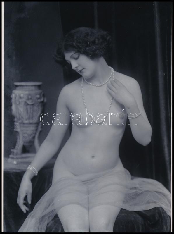 cca 1928 Demeter Károly budapesti fényképész és fotóművész hagyatékából 1 db modern nagyítás, jelzés nélkül, 24x17,7 cm