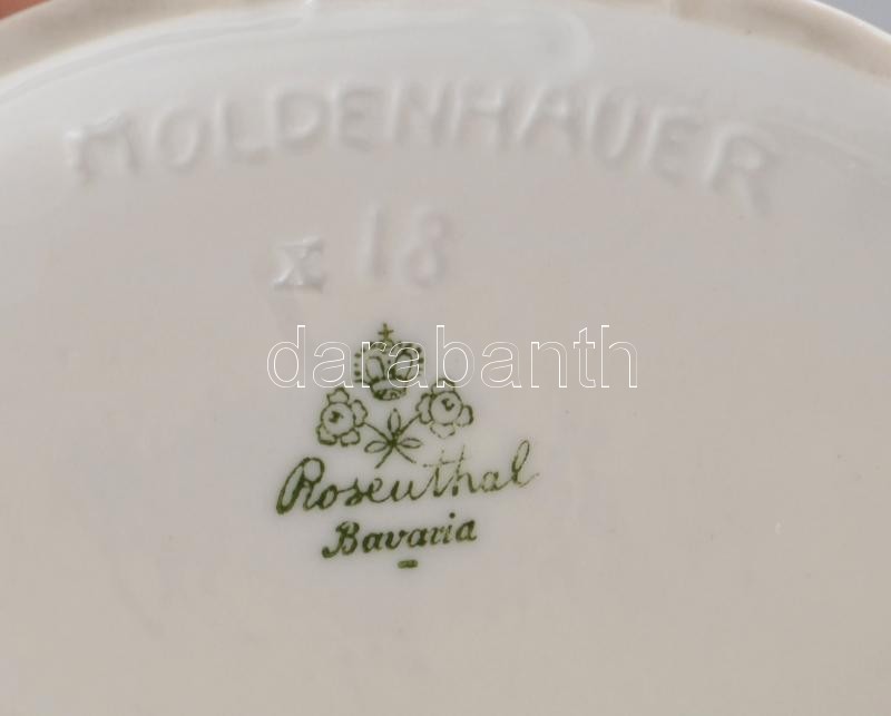 Dorothea Moldenhauer - Rosenthal szarvasbogár. Kézzel festett, jelzett, hibátlan. 1940 körül. 9x6 cm - Image 2