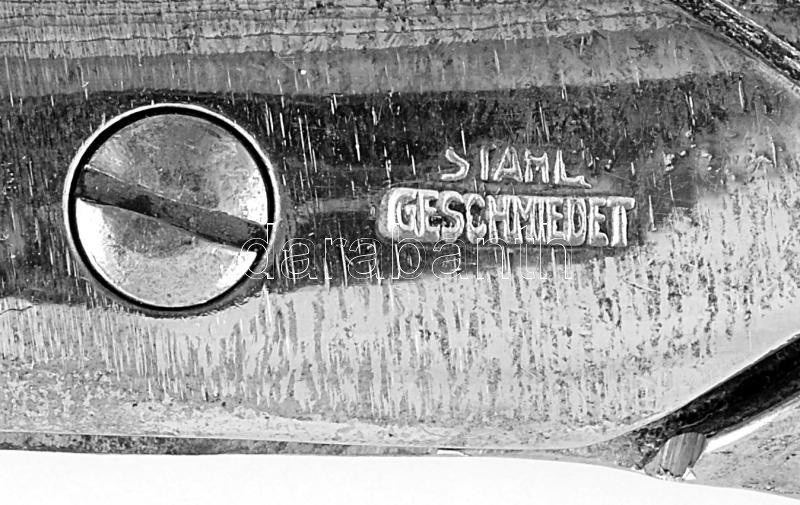 Német gyártmányú acél szabóolló, jelzett, h: 25,5 cm - Image 2