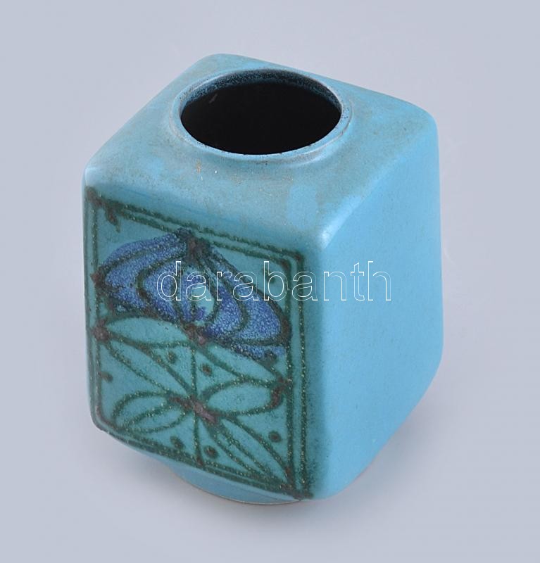 NDK retró kerámia váza, jelzett, hibátlan, m: 13 cm