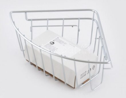 IKEA sosem használt sarokba illeszthető fali tároló, eredeti tartozékokkal (20 x 11 cm)