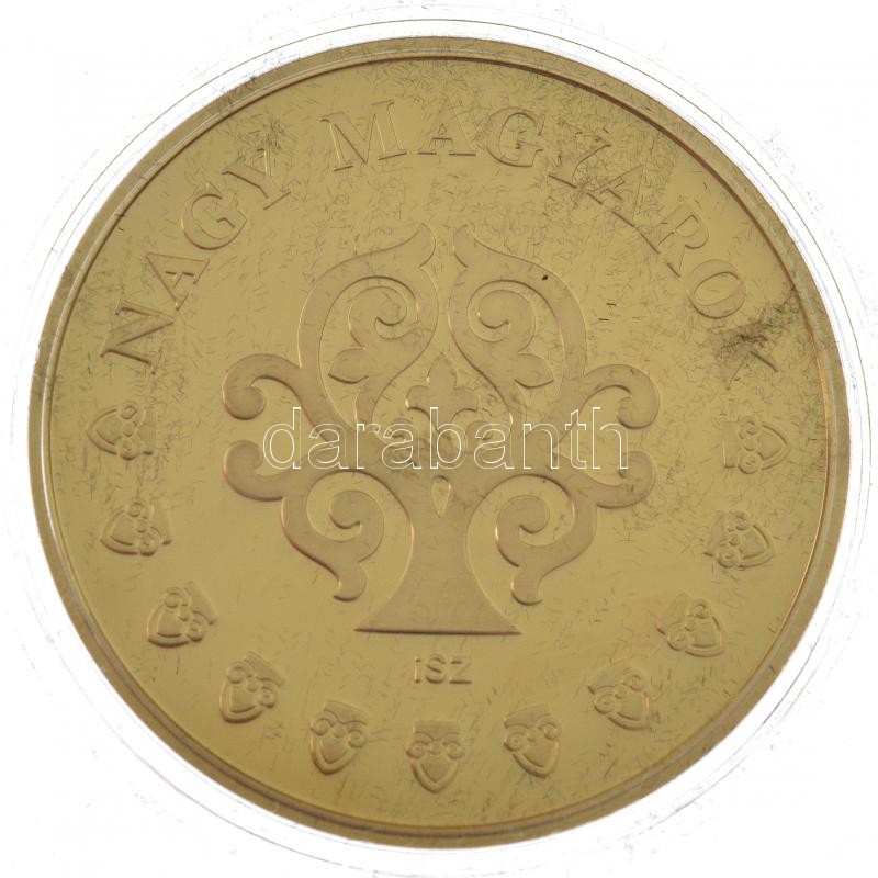 ifj. Szlávics László (1959-) 2011. 'Nagy Magyarok / Szent-Györgyi Albert' aranyozott Cu emlékérem tanúsítvánnyal (40mm) T:PP - Image 2