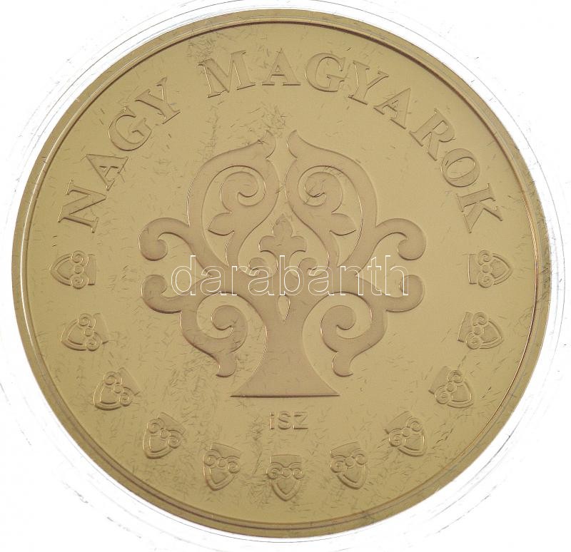 ifj. Szlávics László (1959-) 2011. 'Nagy Magyarok / Petőfi Sándor' aranyozott Cu emlékérem tanúsítvánnyal (40mm) T:PP - Image 2