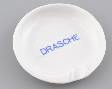 Drasche hamutál. Kézzel festett, jelzett, hibátlan. d: 8 cm