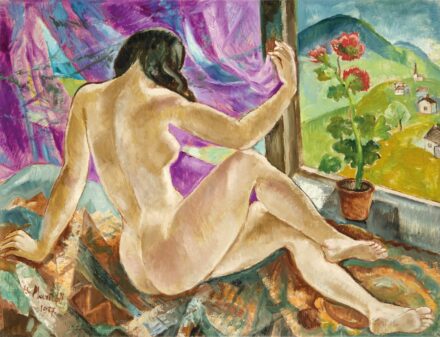 Marczell György (1897-1979): Akt ablak előtt, 1977