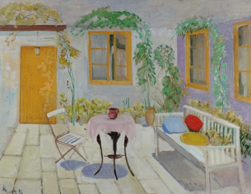 Kaposy K. Ödön (1914 - 1996): Terasz, 1992