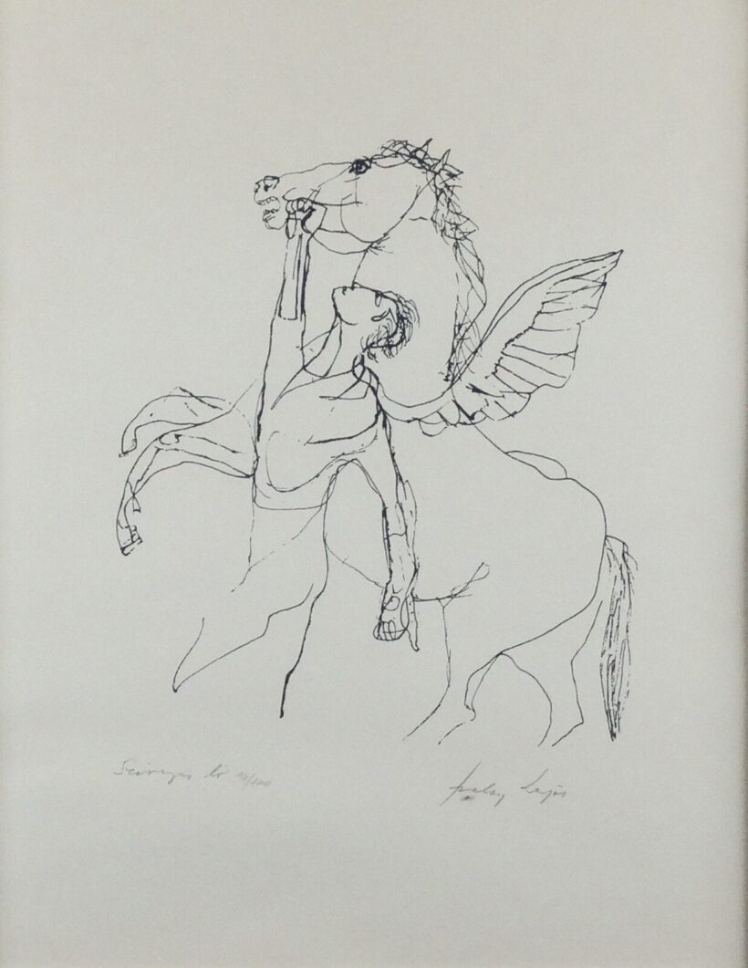 Szalay Lajos (1909 - 1995): Szárnyas ló 96/100