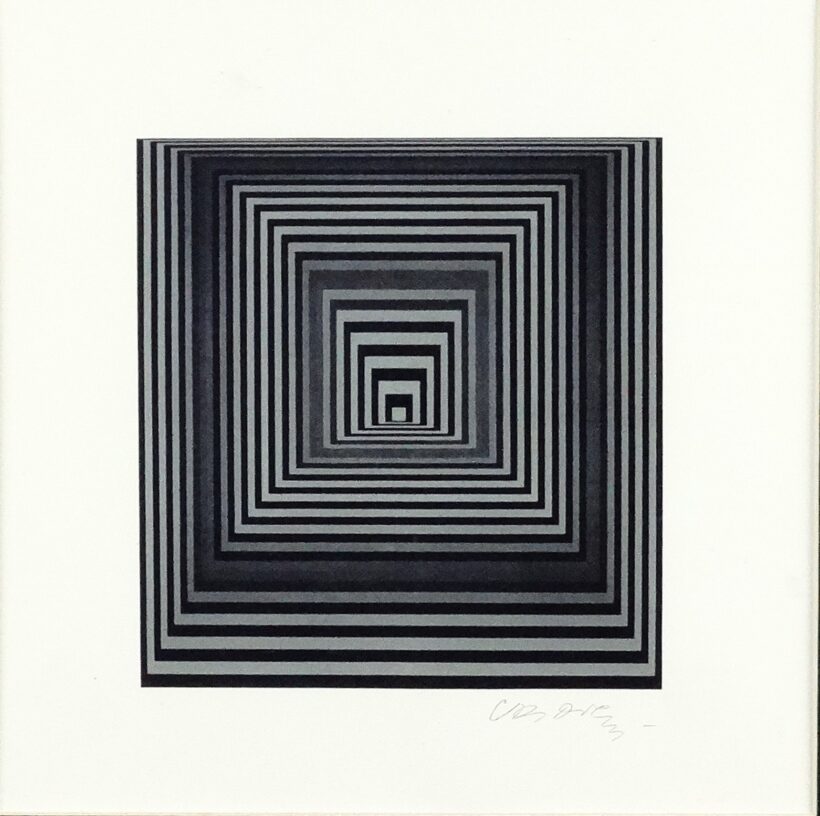 Vasarely, Viktor (1906 - 1997): Vonal-4 1967/1971