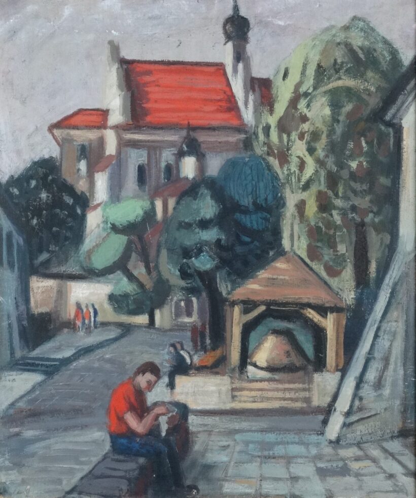 Keller Lívia (1918-2006) : Lengyel kisvárosi részlet