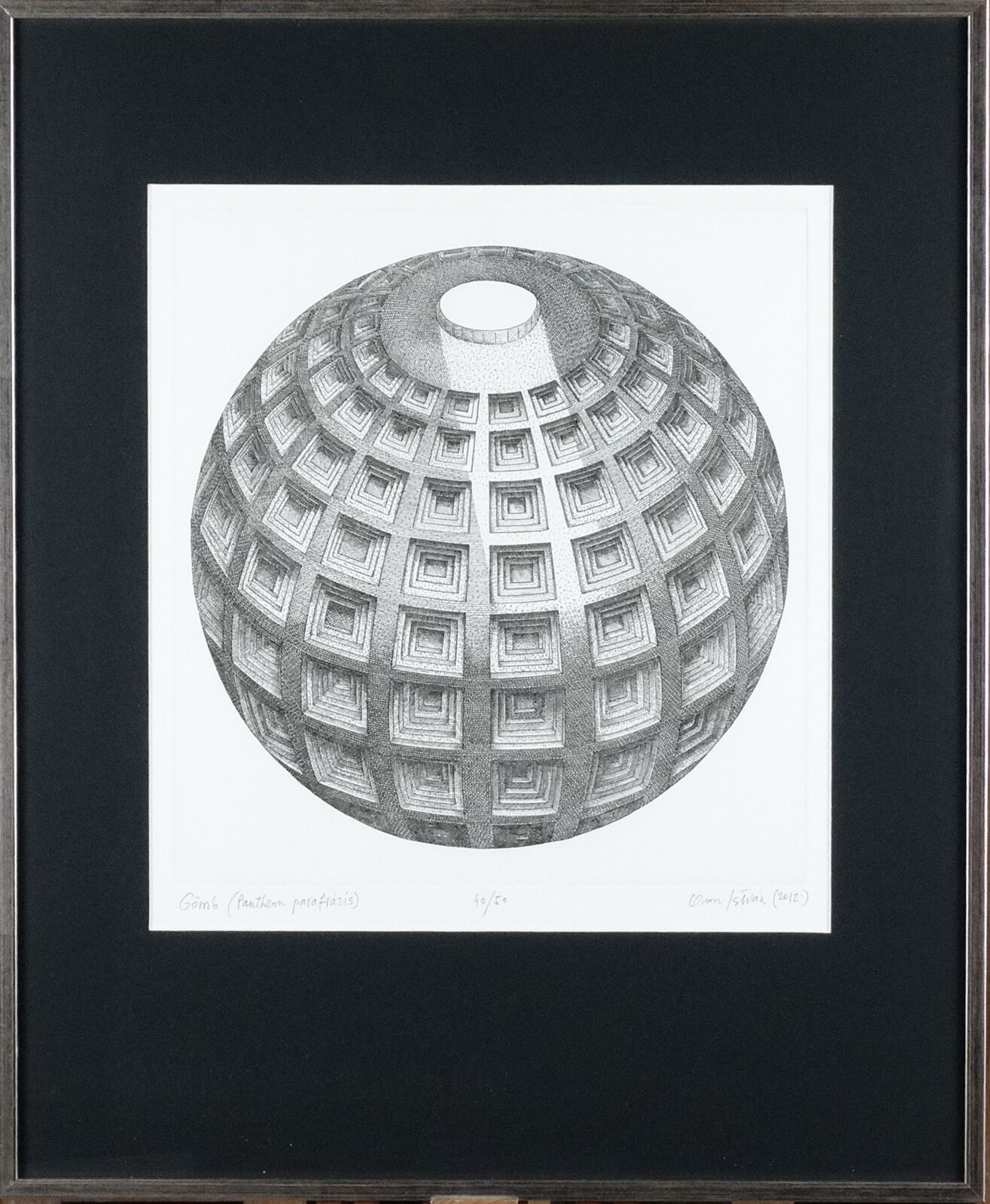 Orosz István (1951): Gömb ( Pantheon parafrázis ) 2012, 40/50 - Image 2