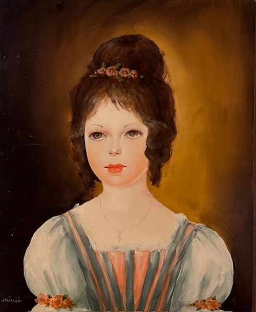 Kálmán jelzéssel Kálmán jelzéssel: Kislány portré I. J.b.l.