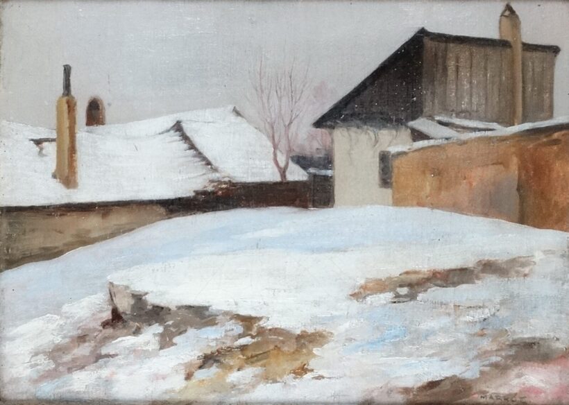Markó Ernő (1868-1945 ): Tabán télen