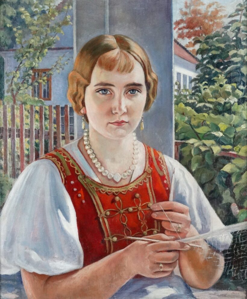 Szende Dezső (1887: Női arckép- Solt