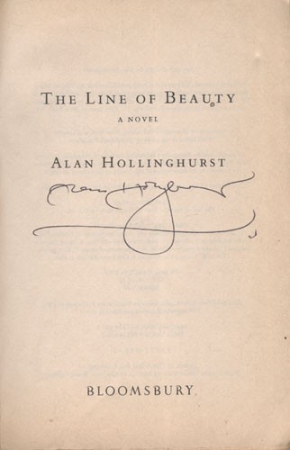 Hollinghurst, Alan Hollinghurst, Alan: The Line of Beauty. Aláírt példány.