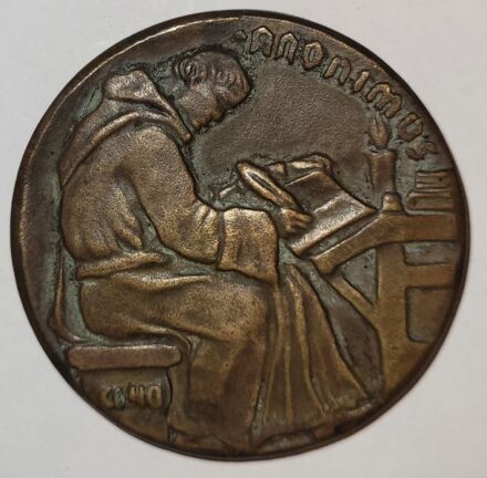 Szobor, kisplasztika, érem. Csúcs Ferenc (1905-1999) Szobor, kisplasztika, érem. Csúcs Ferenc (1905-1999): Anonymus. 1940. Bronz érem. Lipták Pál hagyatékából.