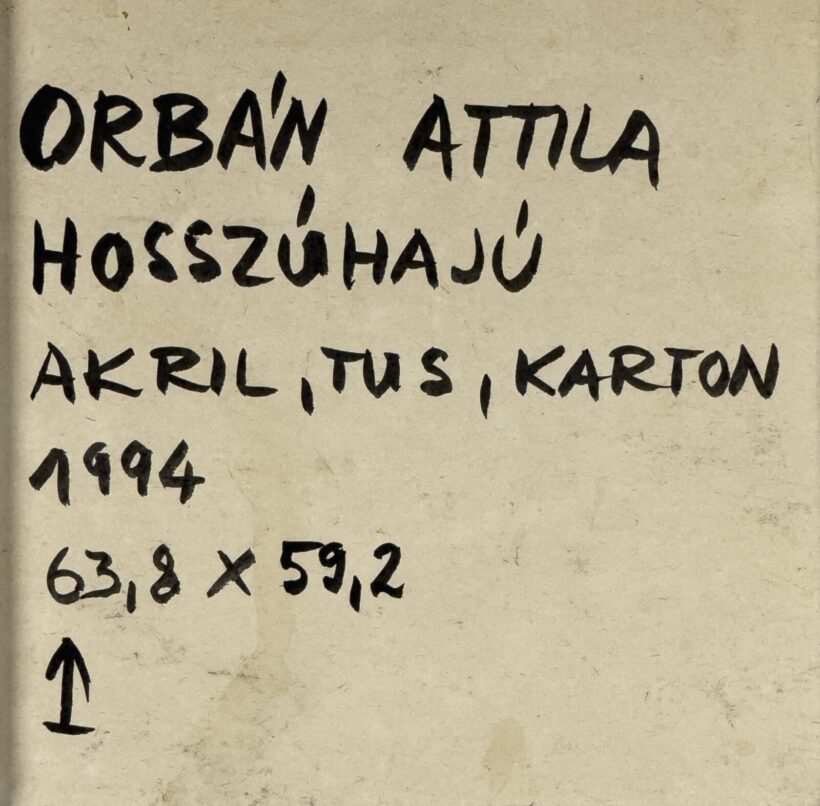 Orbán Attila (1958): Hosszúhajú 1994. - Image 3