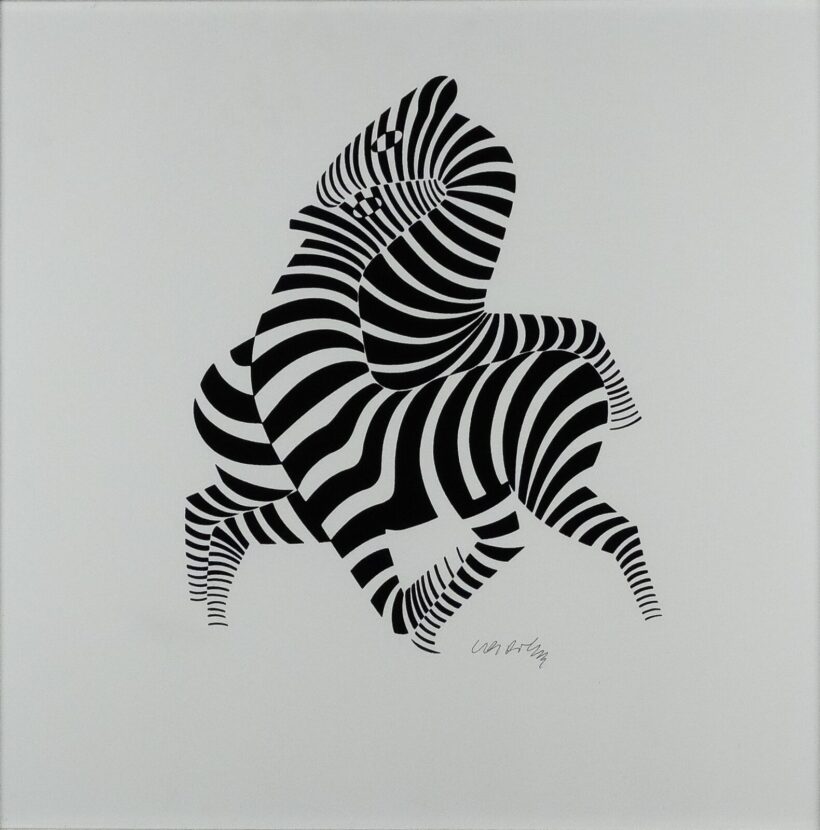 Vasarely, Viktor (1906 - 1997): Zebrák