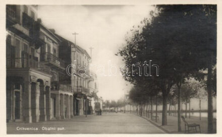 Crikvenica, Obalni put. / coast, Slavija Restaurant and Pension, L. Dracic's shop