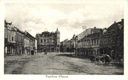 Tapolca, Fő utca, automobile, kiadja Gerő Adolf