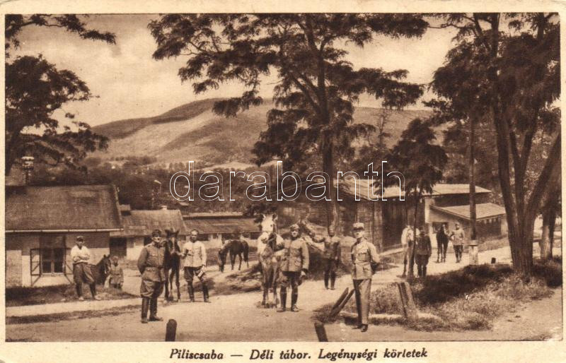 Piliscsaba, Déli tábor, legénységi körletek