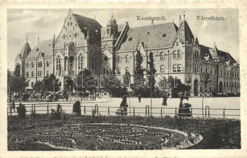 Kecskemét, városháza, Fekete Gyula kiadása (EK)