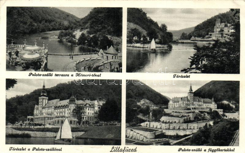 Lillafüred, Palota szálló, tó, függőkert, Márton Jenő felvétele (EK)