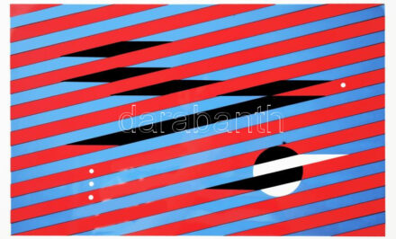 Laloy, Yves (1920-1999), francia művész: Kompozíció. Szitanyomat, papír, jelzett, 23,5x37,5 cm / Screenprint on paper, signed