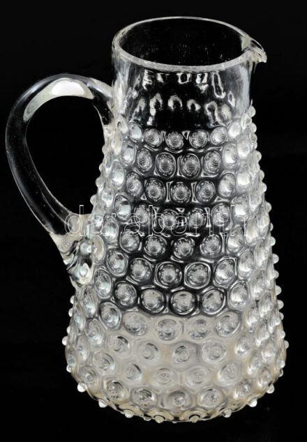 Bütykös kancsó. Parád, cca 19. sz. közepe, m: 24,5 cm /// Mug with Knobbed Handle. Parád, circa mid-19th century. Height: 24.5 cm
