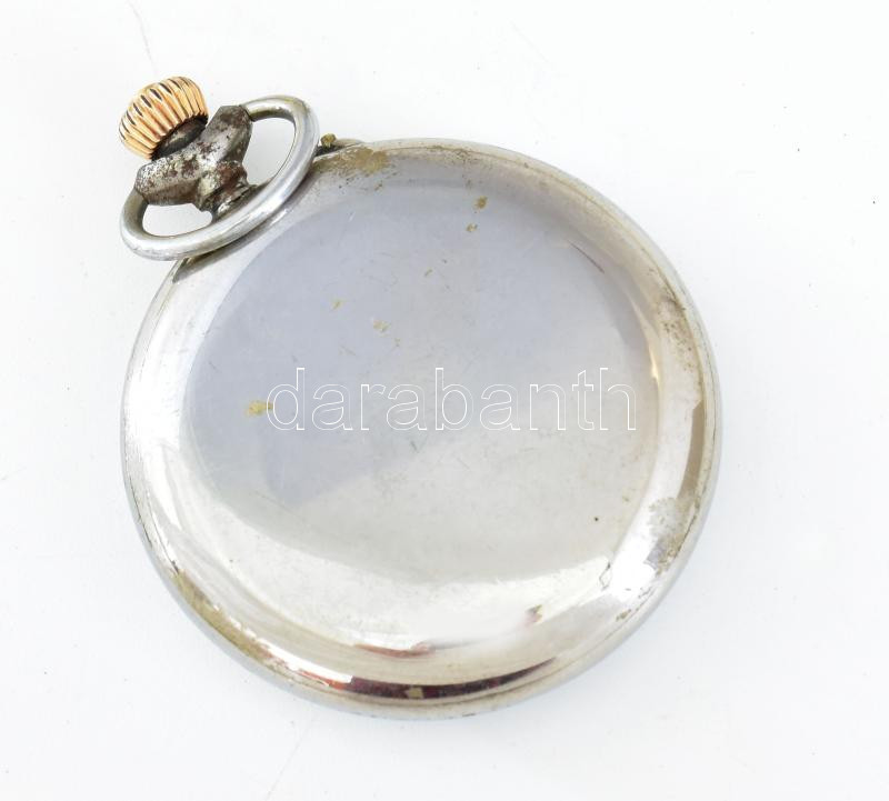 Patek Philippe nyitott zsebóra. Jelzett számlap, jelzett szerkezet, szerkezetszám: 144541 Későbbi fém tokban. Működő, jó állapotban. d: 50 mm. / Patek Philippe open pocket watch marked dial, marked movement, movement number: 144541. In later metal case. Working, in good condition. d: 50 - Image 3