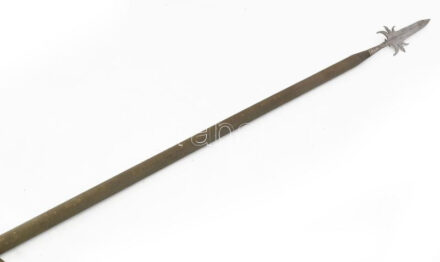 Sponton. cca 18. sz. második fele, 26 cm hosszú penge, pótolt fa nyéllel, jó állapotban, h: 220 cm /// SZEMÉLYES ÁTVÉTEL, NEM POSTÁZZUK / ONLY PERSONAL COLLECTION IN OUR OFFICE!