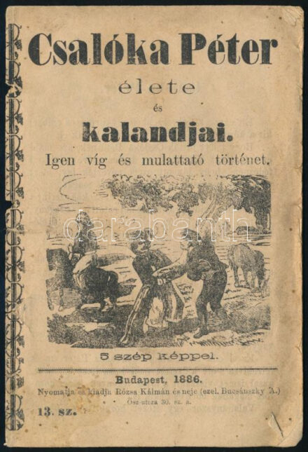 1886 Bp., Csalóka Péter élete és kalandjai, ritka!, 15p