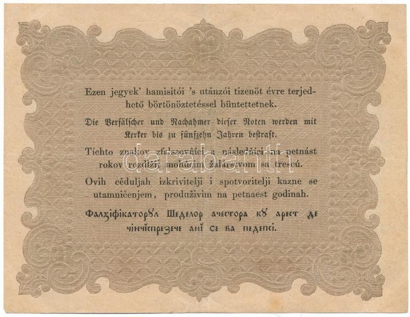 1848. 10Ft "Kossuth bankó" "AJ 3514 69" T:F folt, egyébként szép papír / Hungary 1848. 10 Forint "Kossuth banknote" "AJ 3514 69" C:F spotted, but fine paper Adamo G111, Krause P#S117 - Image 2