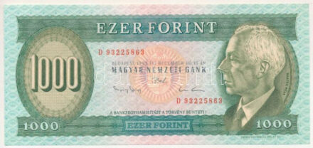 1993. 1000Ft "D 93225863" T:AU / Hungary 1993. 1000 Forint "D 93225863" T:AU Adamo F47, Krause 176