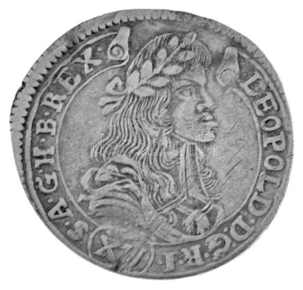 1681K-B 15kr Ag "I. Lipót" Körmöcbánya (5,79g) T:VF karc / Hungary 1681K-B 15 Kreuzer Ag "Leopold I" Kremnic (5,79g) C:VF scratched Huszár: 1425., Unger II.: 1060.a