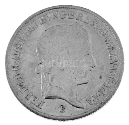 1848B 20kr Ag "V. Ferdinánd" T:AU-XF, karc / Hungary 1848B 20 Kreuzer Ag "Ferdinand V" C:AU-XF, scratch Huszár: 2081., Unger III.: 1419., Krause KM#2208