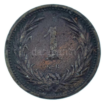 1892KB 1f bronz Körmöcbánya T:VF ph, ü. / Hungary 1892KB 1 Fillér bronze Kremnitz C:VF edge error, ding Adamo K1, Krause KM#480