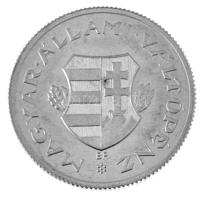 1946. 1Ft Al "Kossuth-címer" Artex utánveret T:UNC,AU / Hungary 1946. 1 Forint Al "Kossuth coat of arms" Artex-restrike C:UNC,AU Adamo F6, Krause KM#532 - Image 2