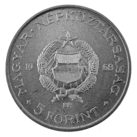 1968. 5Ft Cu-Ni "Kossuth" T:XF / Hungary 1968. 5 Forint Cu-Ni "Kossuth" C:XF Adamo F8.2, Krause KM#576