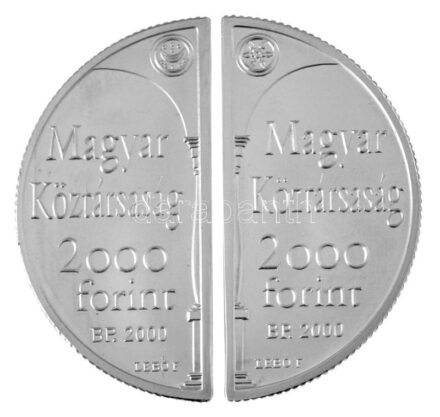 2000. 2000Ft Ag "Lórántffy Zsuzsanna / Sárospatak" (2xklf) kapszulában T:BU / Hungary 2000. 2000 Forint Ag "Zsuzsanna Lórántffy / Sárospatak" (2xdiff) in capsule C:BU Adamo EM167, Krause KM#747