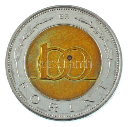 2002. 100Ft "Kossuth" kötőjel hiányzik az évszámok közül T:AU kis fo. / Hungary 2002. 100 Forint "Kossuth" with missing hyphen between the dates of birth and death C:AU small spot Adamo FOEM1, Krause KM#760
