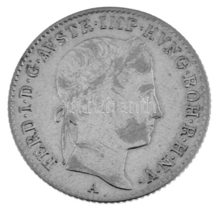 Ausztria 1847A 5kr Ag "V. Ferdinánd" (2,27g) T:AU-XF / Austria 1847A 5 Kreuzer Ag "Ferdinand V" (2,27g) C:AU-XF Krause KM#2196