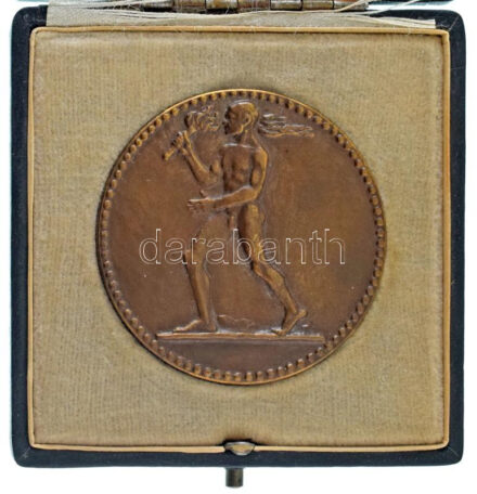 Németország 1925. "Fridericiana 1825-1925" kétoldalas bronz emlékérem a karlsruhe-i Műszaki Egyetem alapításának 100. évfordulója alkalmából, eredeti, "Technische Hochschule Fridericiana Karlsruhe 1825-1925" feliratú tokban. Szign.: Heinrich Ehehalt (1879-1938). (45mm) T:UNC / Germany 1925. "Fridericiana 1825-1925" double-sided bronze commemorative medal on the occasion of the 100th anniversary of the founding of the Karlsruhe University of Technology, in original case, labeled "Technische Hochschule Fridericiana Karlsruhe 1825-1925". Sign.: Heinrich Ehehalt (1879-1938). (45mm)