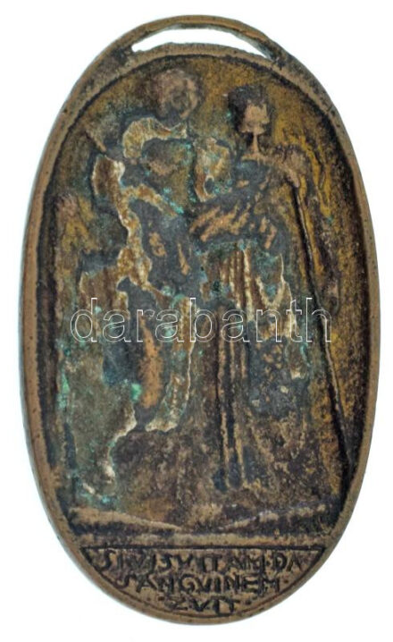 Zutt Richard (1887-1938) 1914. "Pénzintézetek Hadikórháza" öntött bronz ovális emlékérem (47x28mm) T:AU / Hungary 1914. "Military Hospital of Financial Institutions" cast bronze oval commemorative medallion (47x289mm) C:AU HP 6826.