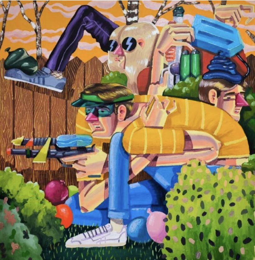 Ezer Ákos (1989): Water balloon battle (summer), 2024
