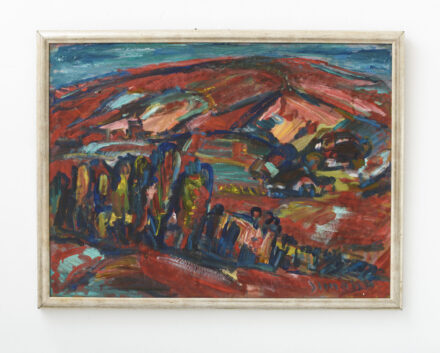 SIMON Béla (1910-1980): Táj vörösben